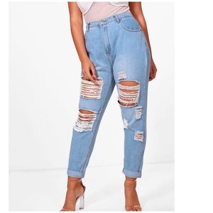 Plus Size Ripped Jeans